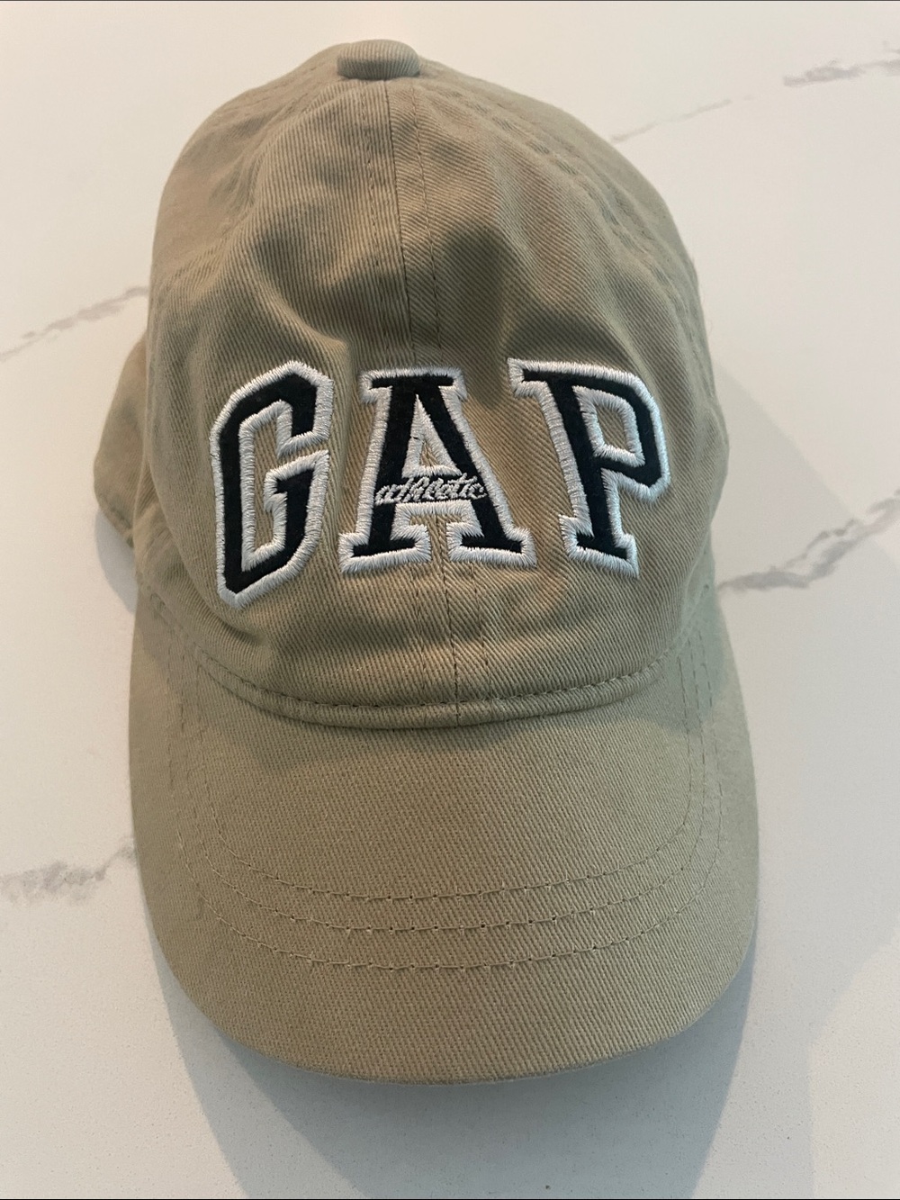 GAP Toddler small/medium Khaki Embroidered Logo Baseball Cap
